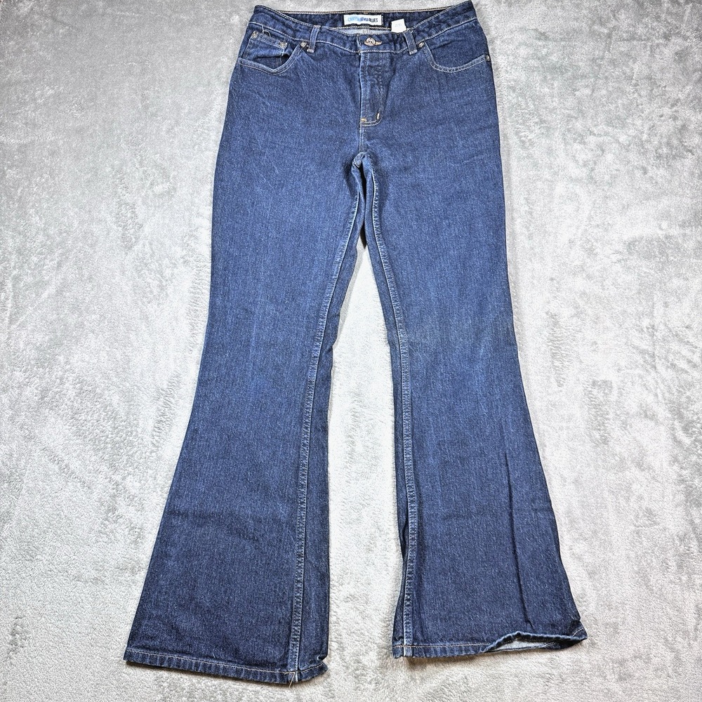 Vintage‎ Canyon River Blues Flare Jeans Womens 7 Bootcut Dark Wash Stretch Denim